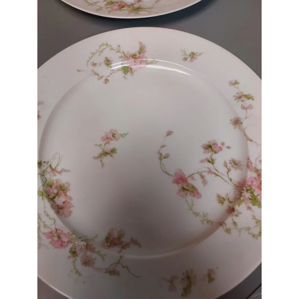 Theodore Haviland Limoges Pink Purple Roses GDA‎ France set